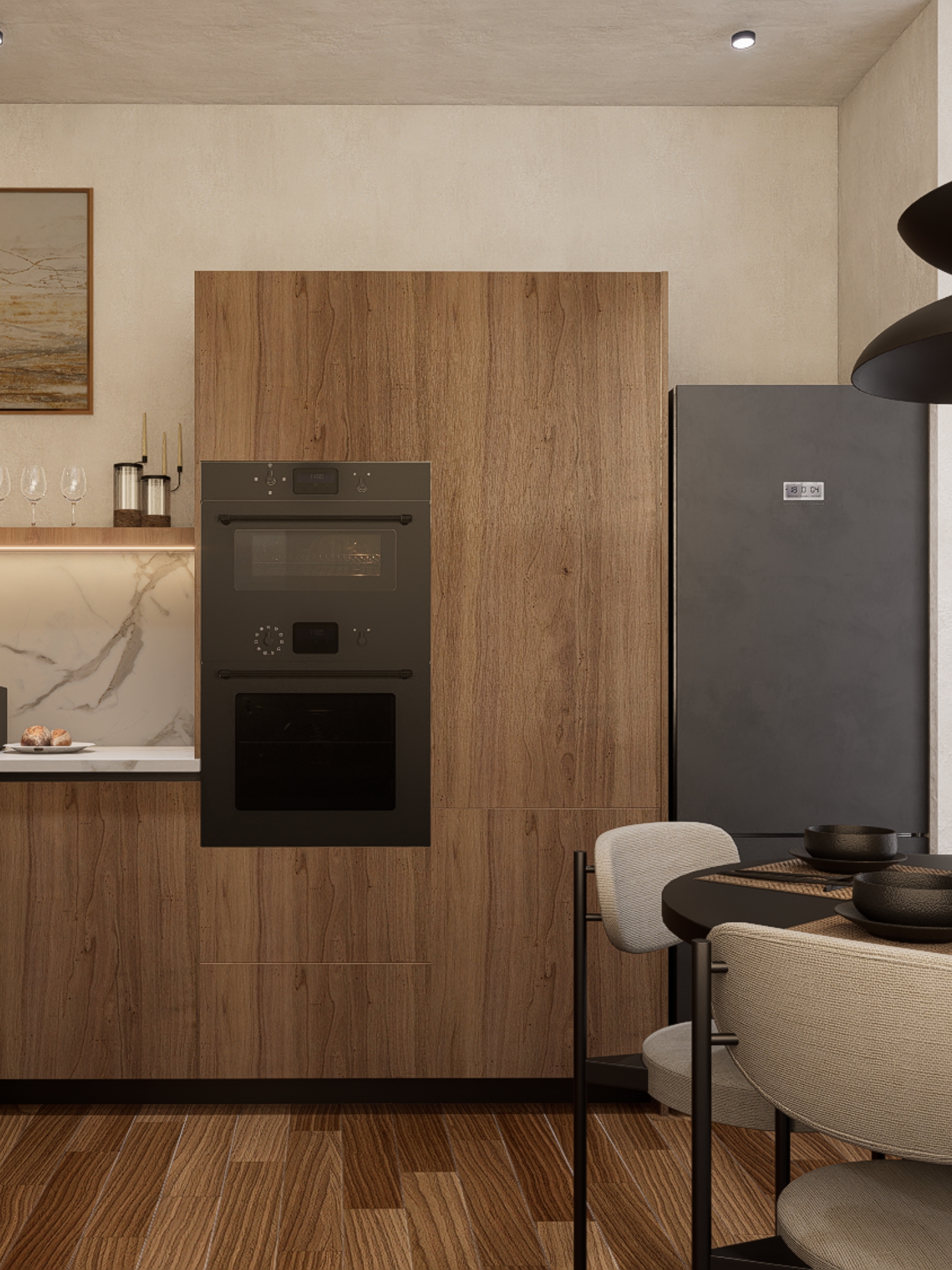 Diseño de cocina integral en Mérida - Renders